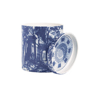 Giardino large scented porcelain candle - Blue