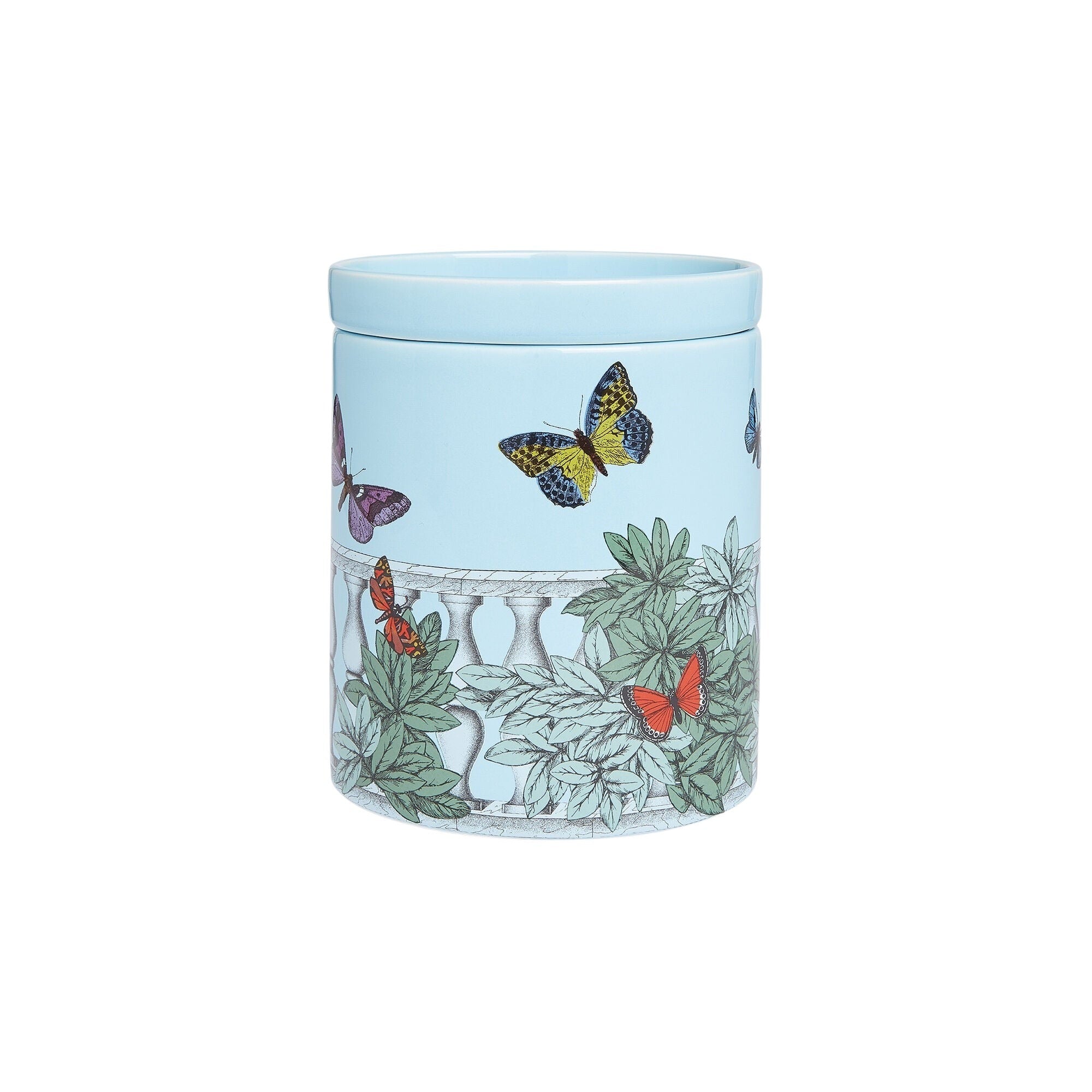 Large Farfalle scented porcelain candle - Blue