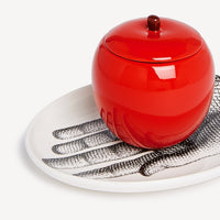 Bugia della notte ceramic scented candle - Red