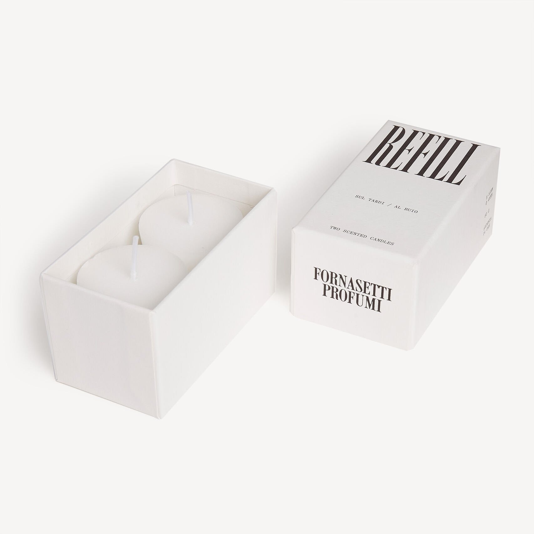 Refill 2 Al Buio Sul Tardi scented candles - White