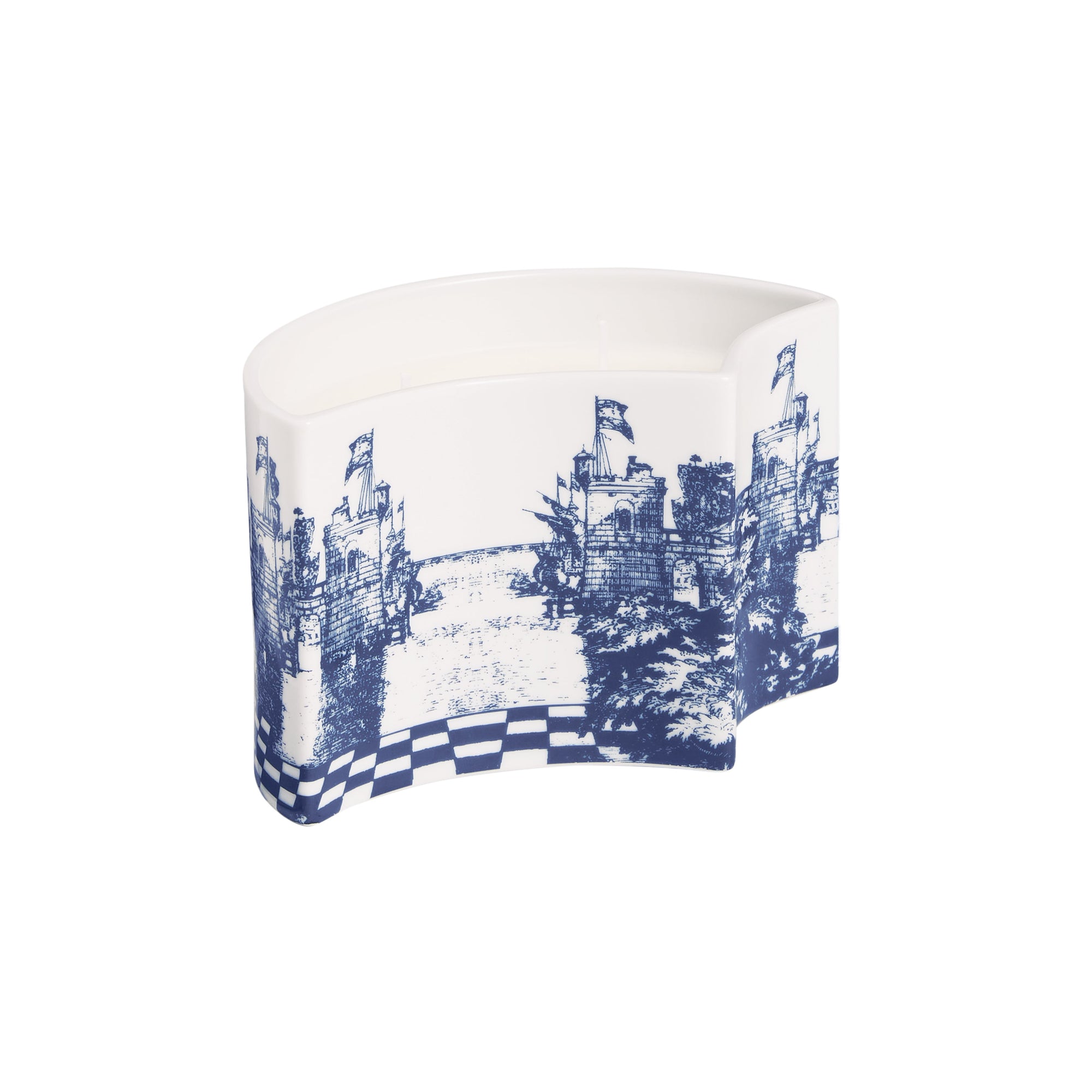 Giardino Settecentesco scented candle in porcelain - Blue