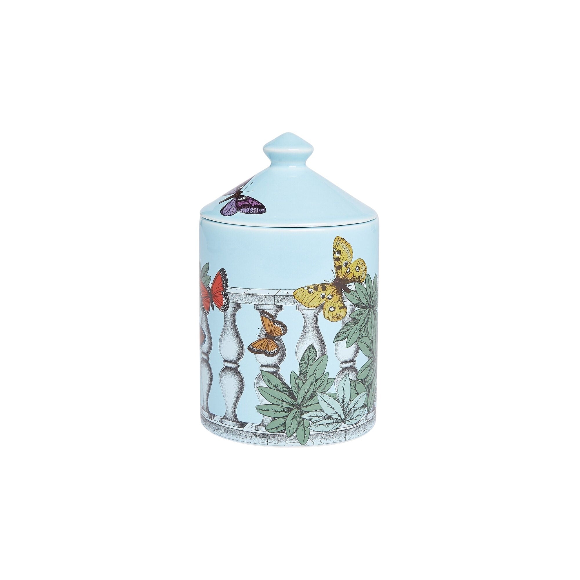 Small Farfalle scented candle in porcelain - Blue