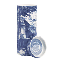 Giardino Settecentesco scented candle in porcelain - Blue