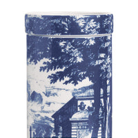 Giardino Settecentesco scented candle in porcelain - Blue