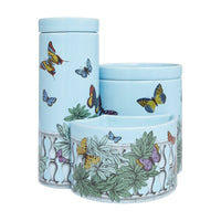 Triptych scented candle Farfalle in porcelain - Blue