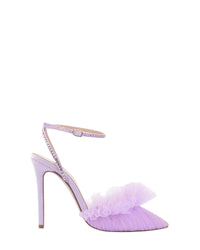 Escarpins Franca Glitz 105 en satin - Lavender