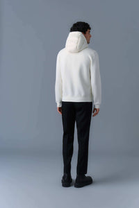 Cream Men's Hooded Ready To Wear Jacket
