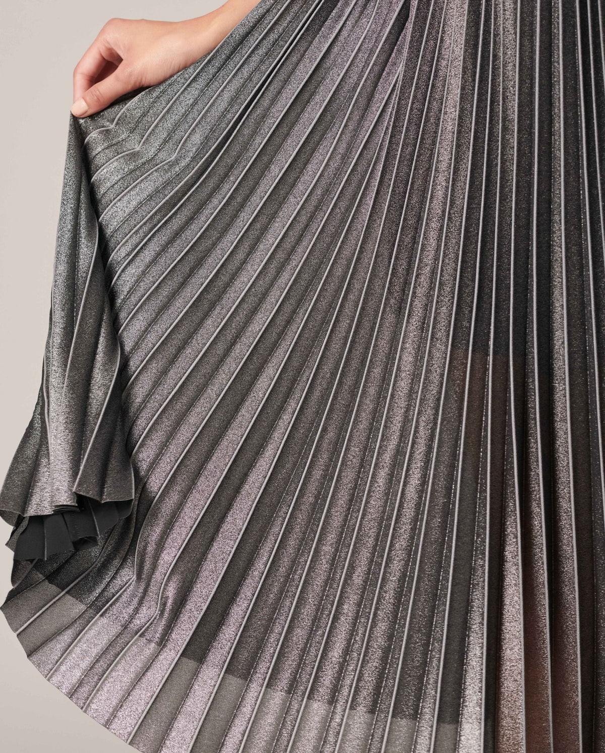 Jupe plissée Freda - Gun Metal