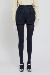 Bermuda Freddie en laine - Navy