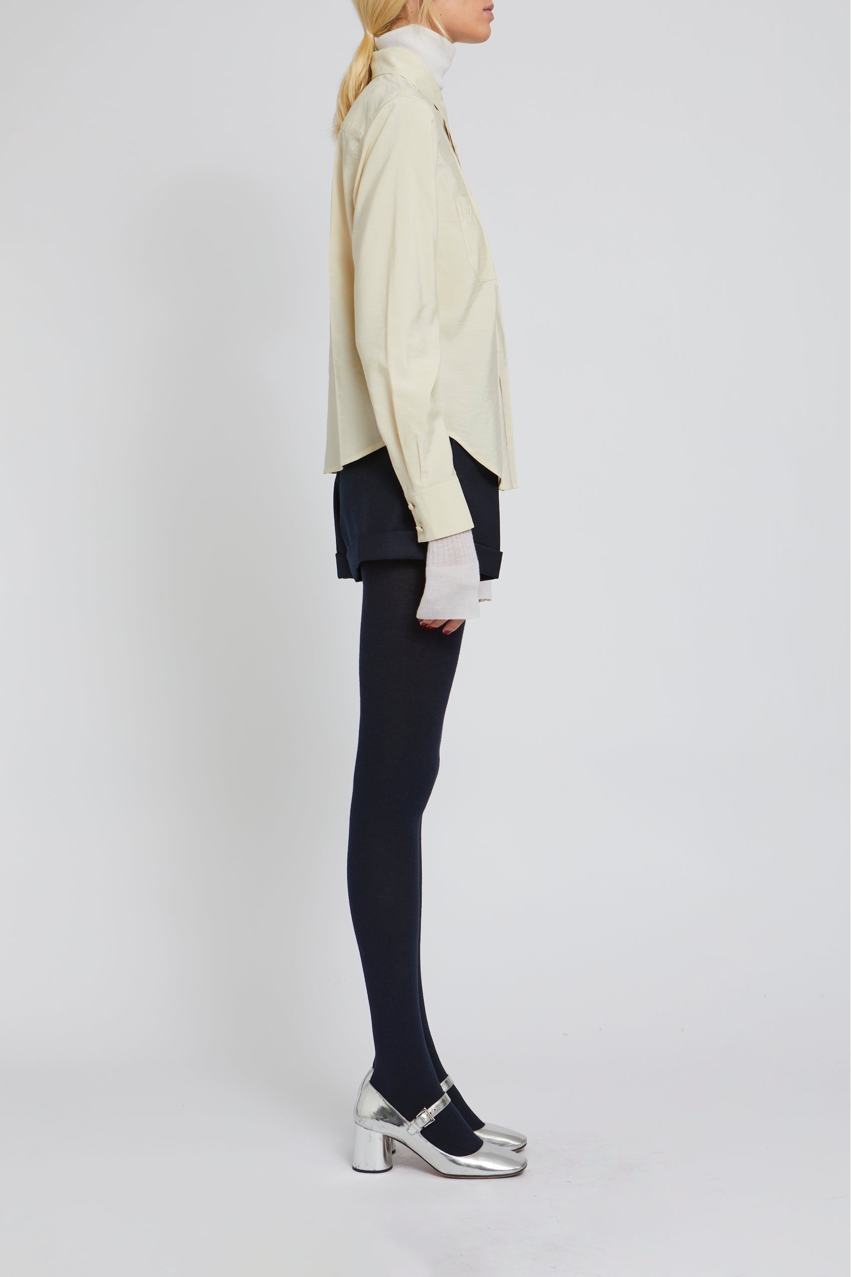 Bermuda Freddie en laine - Navy