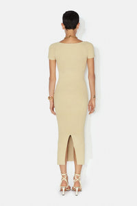 Robe Freya à manches courtes - Raffia