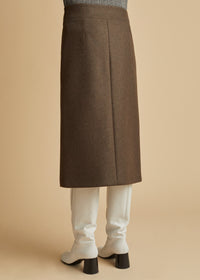 Freya skirt in wool - Army Melange