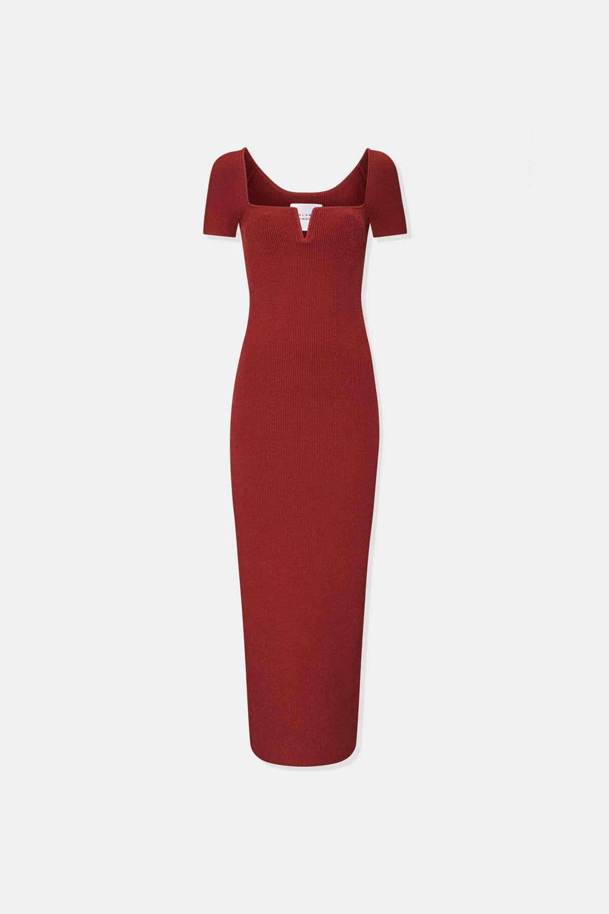 Robe midi Freya à manches courtes - Rust