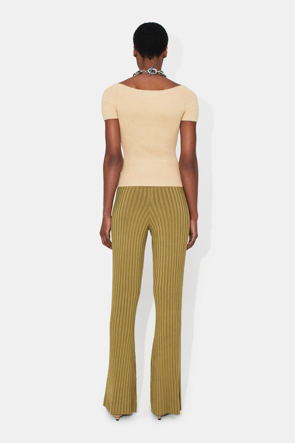 Freya Short Sleeved Top - Raffia