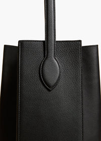 Black Frida Hobo In Black Pebbled Leather - Black