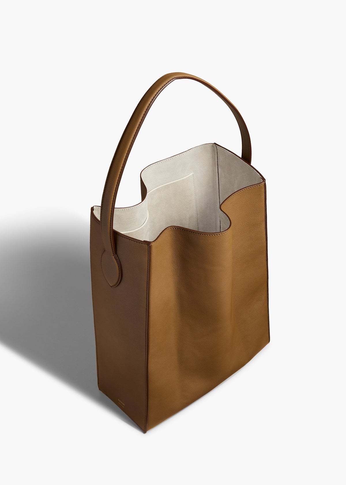 Toffee The Frida Hobo In Toffee Pebbled Leather - Toffee