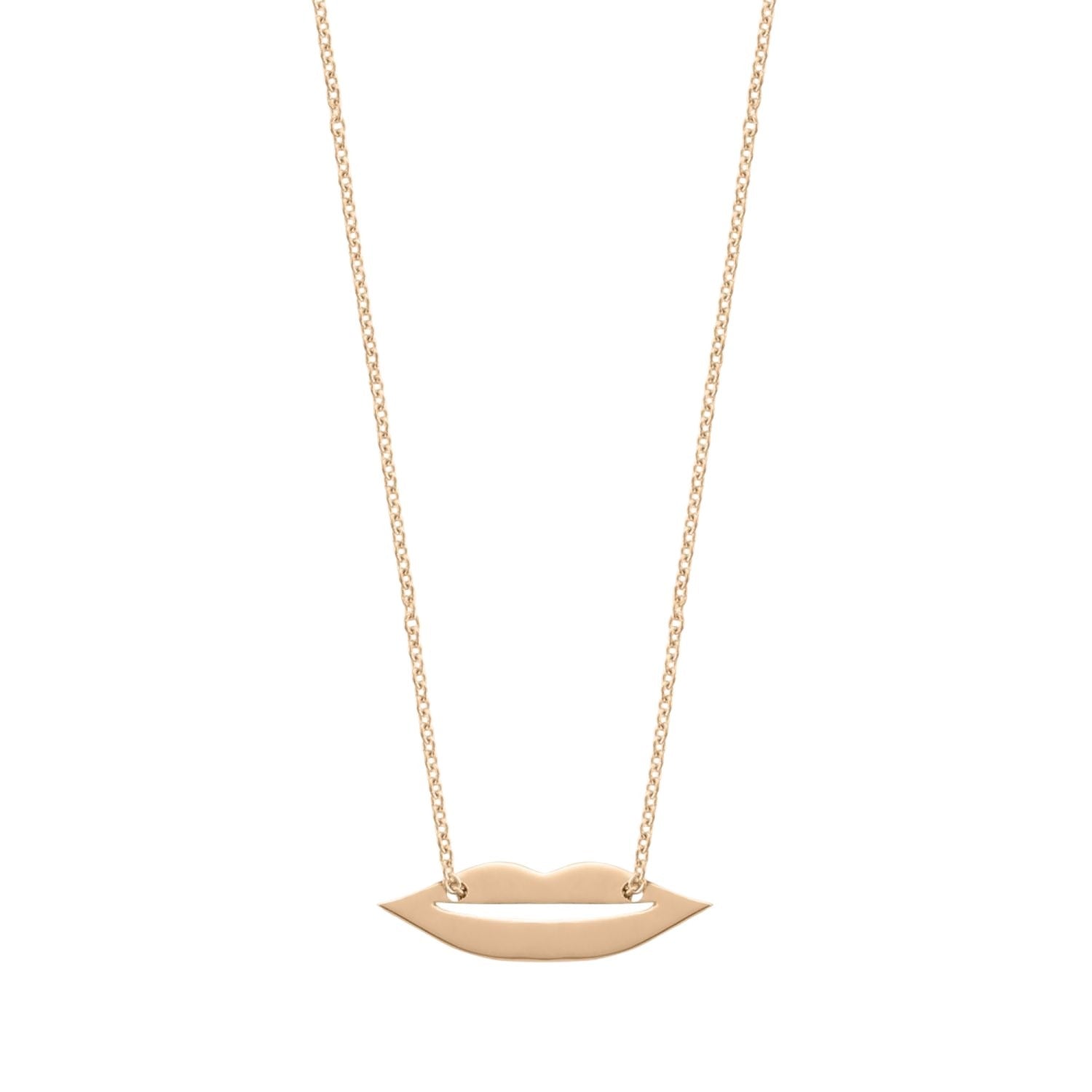 mini french kiss necklace