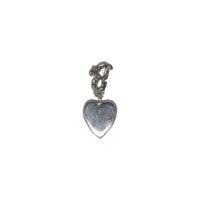 Pendentif Mini Cœur Argent Sur Fil - Argent