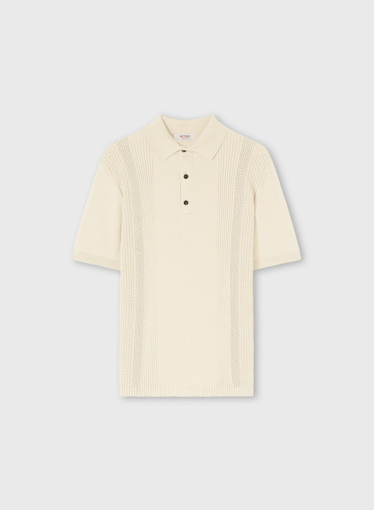 BUTTER MIX STITCHES KNIT POLO