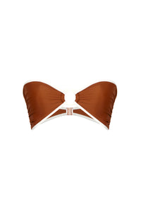 Brown / Intense Colorings Bikini Top in Terracota