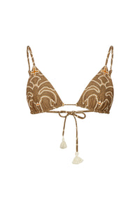 Camel / Palms Konibo Bikini Top