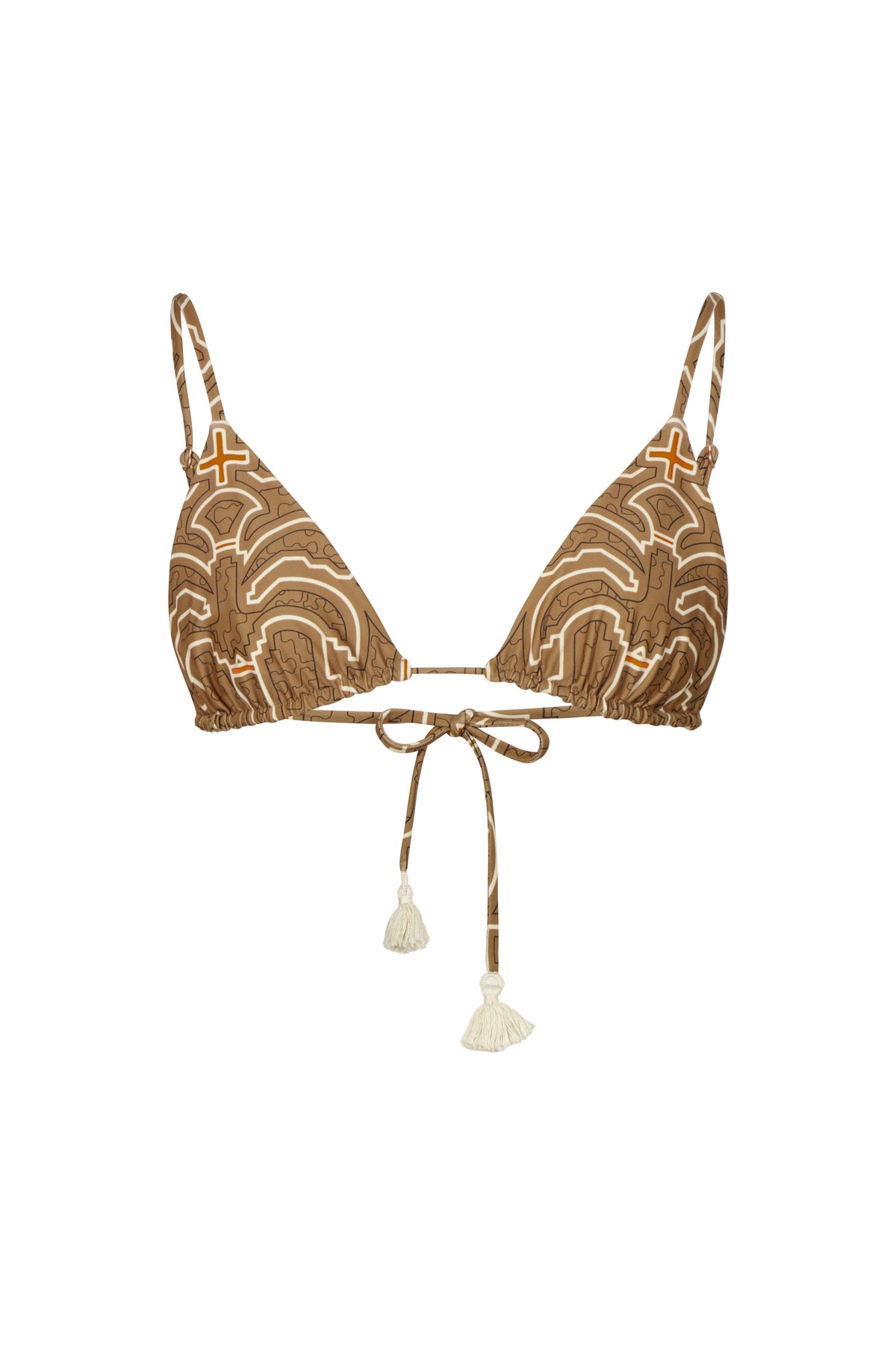 Camel / Palms Konibo Bikini Top