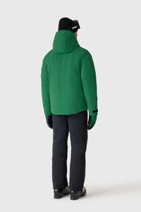 Leaf Green Men's Hooded Down Jacket