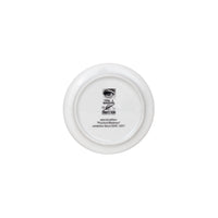 Tema e Variazioni n°15 porcelain coaster - Black & White