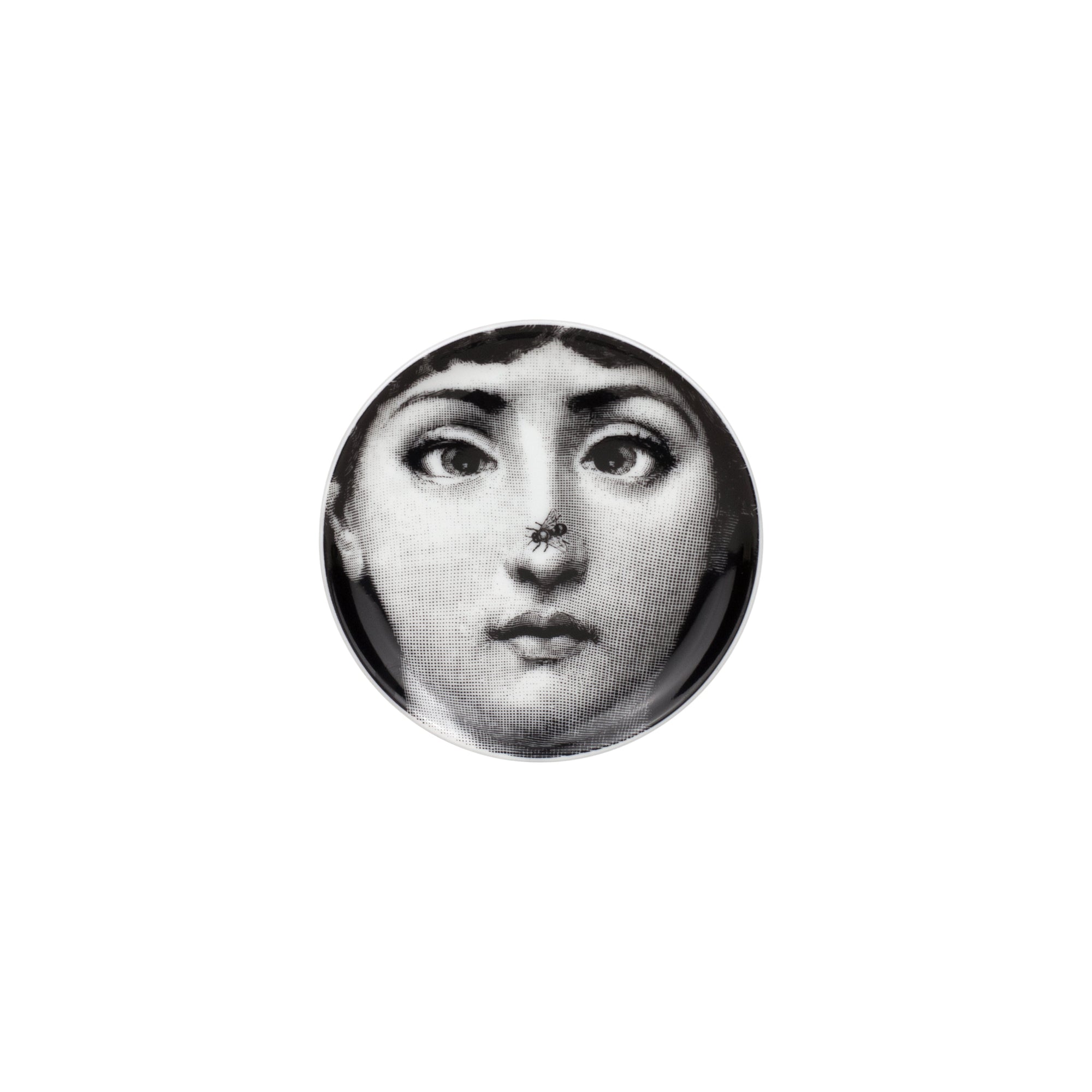 Tema e Variazioni n°363 porcelain coaster - Black & White