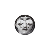 Tema e Variazioni n°373 porcelain coaster - Black & White