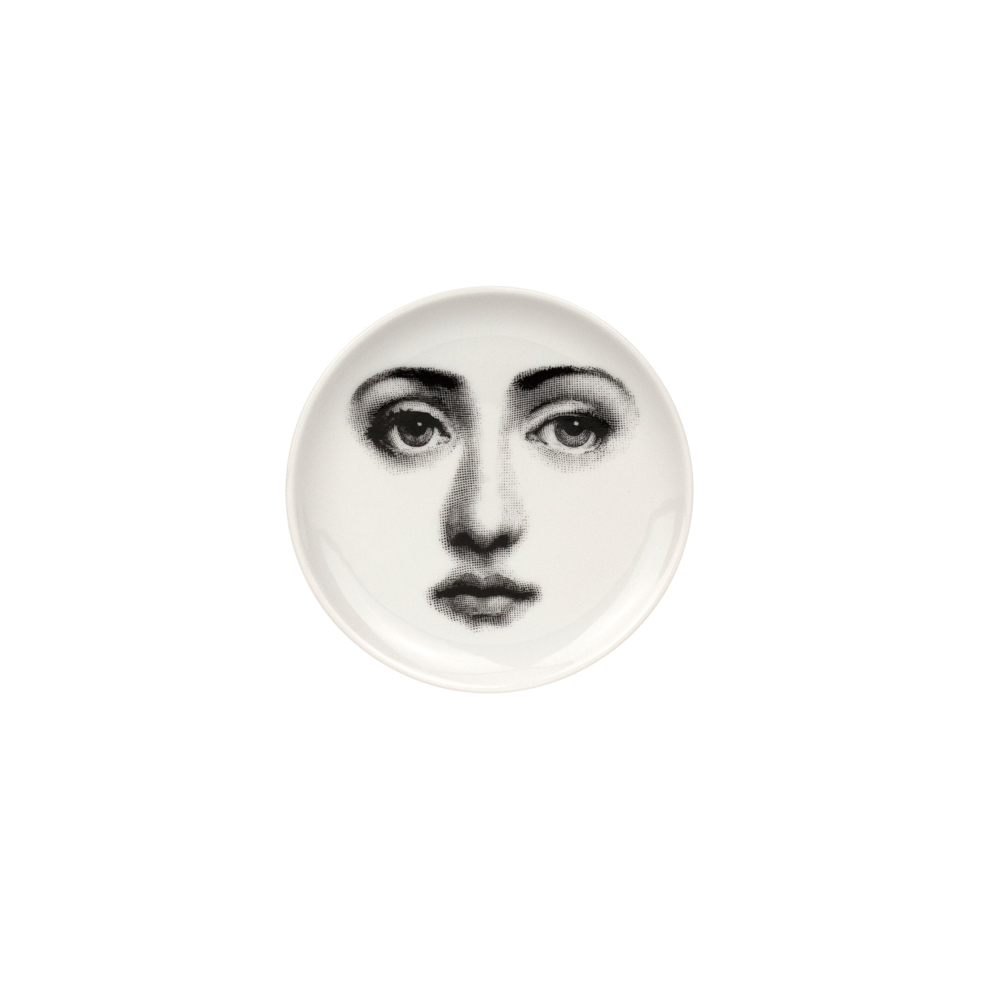 Tema e Variazioni n°6 porcelain coaster - Black & White