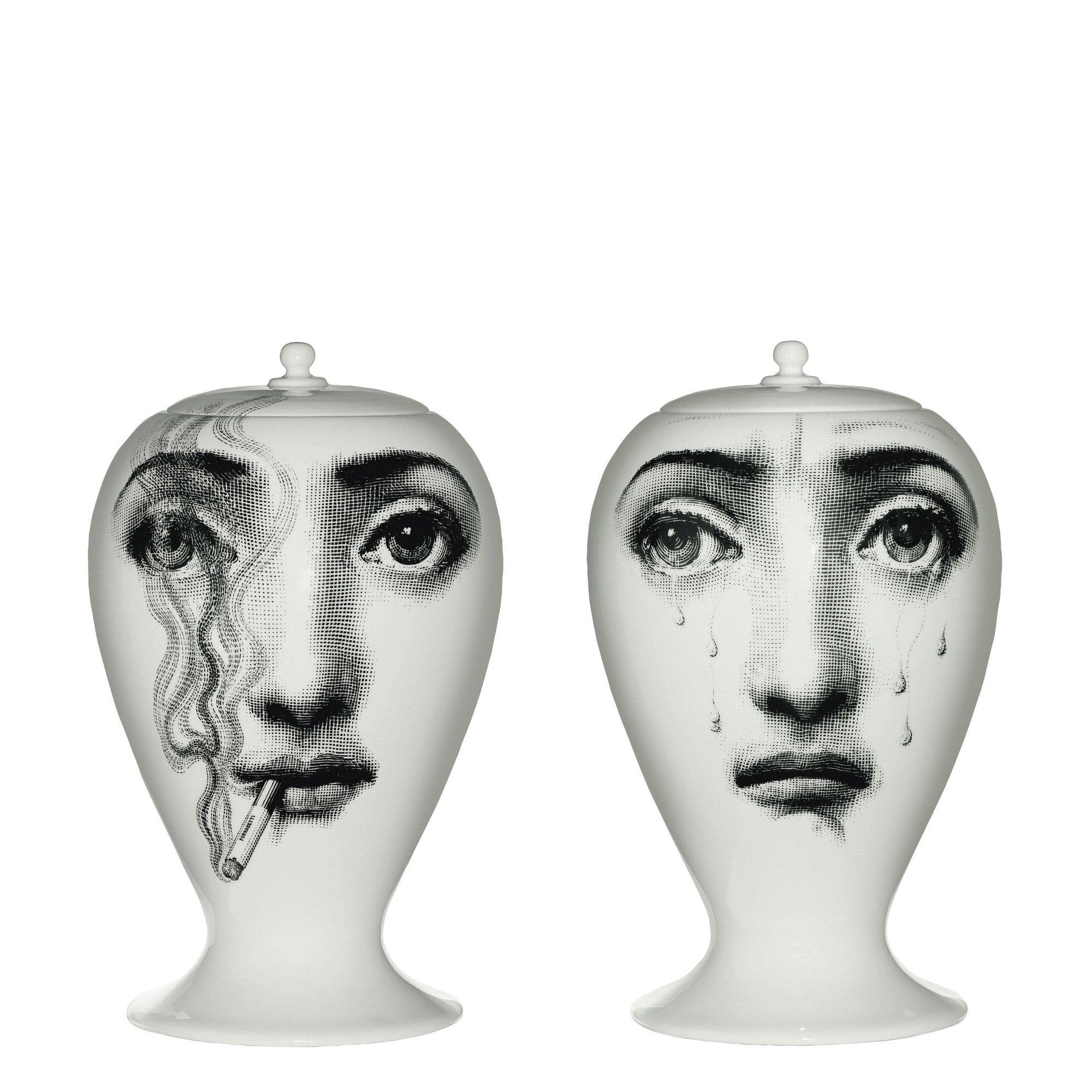 Smoking is bad for you ceramic vase - Black & White