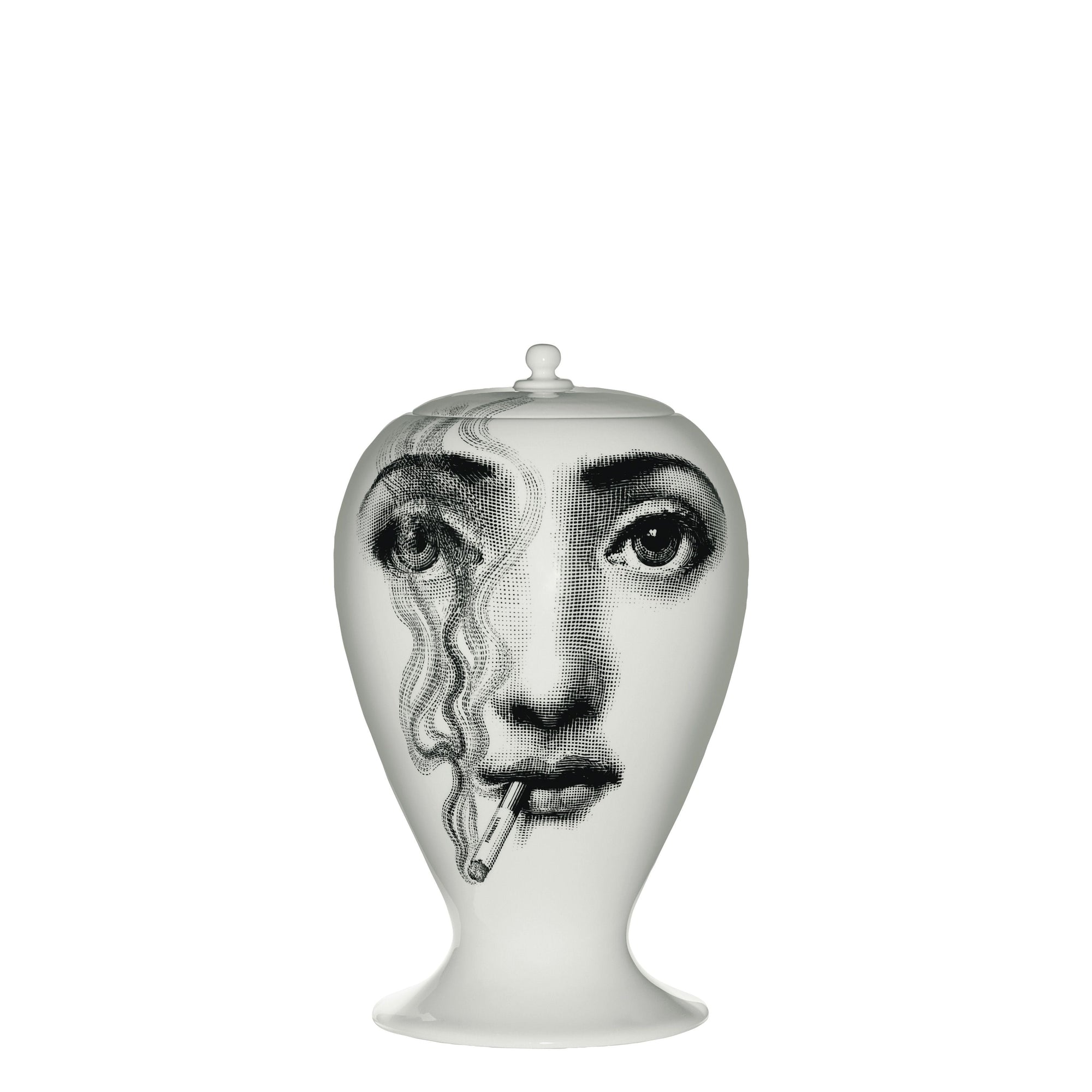 Smoking is bad for you ceramic vase - Black & White