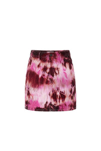 Jupe courte en denim - Pink & White