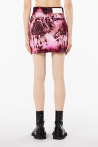 Jupe courte en denim - Pink & White