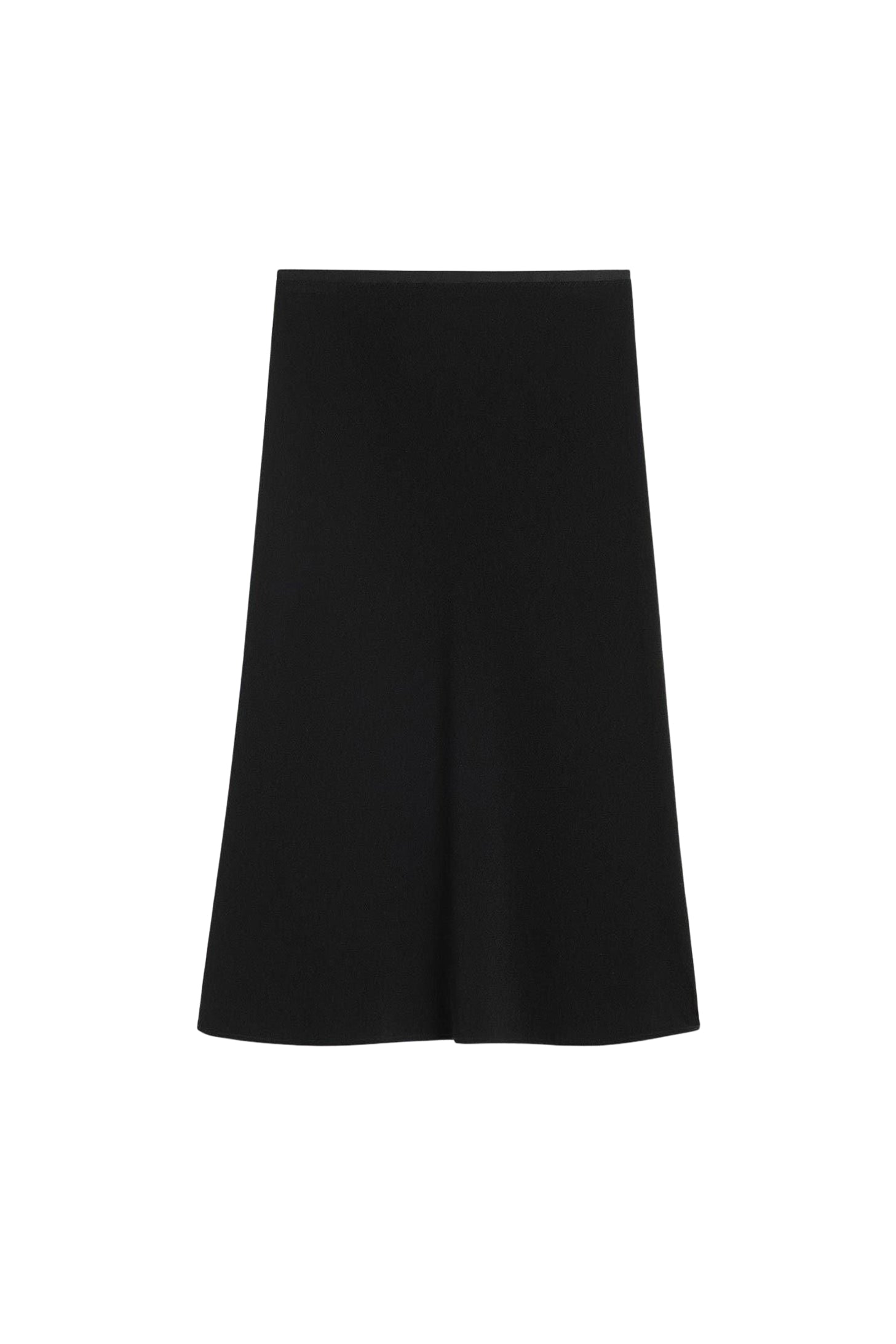 Jupe midi avec taille élastiquée - Black