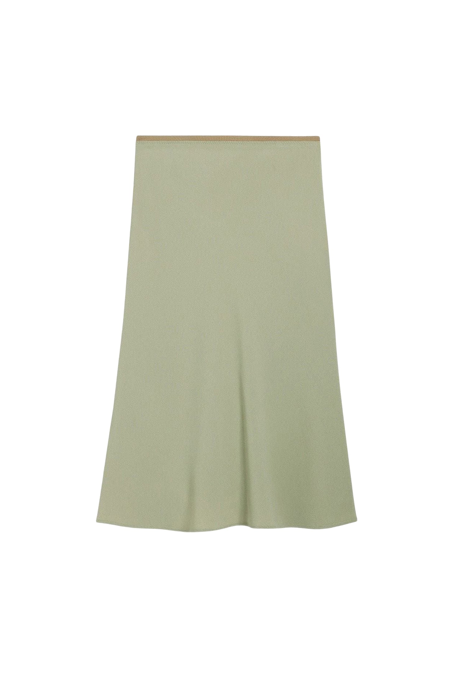 Jupe midi avec taille élastiquée - Sage