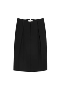 Jupe crayon en laine - Black