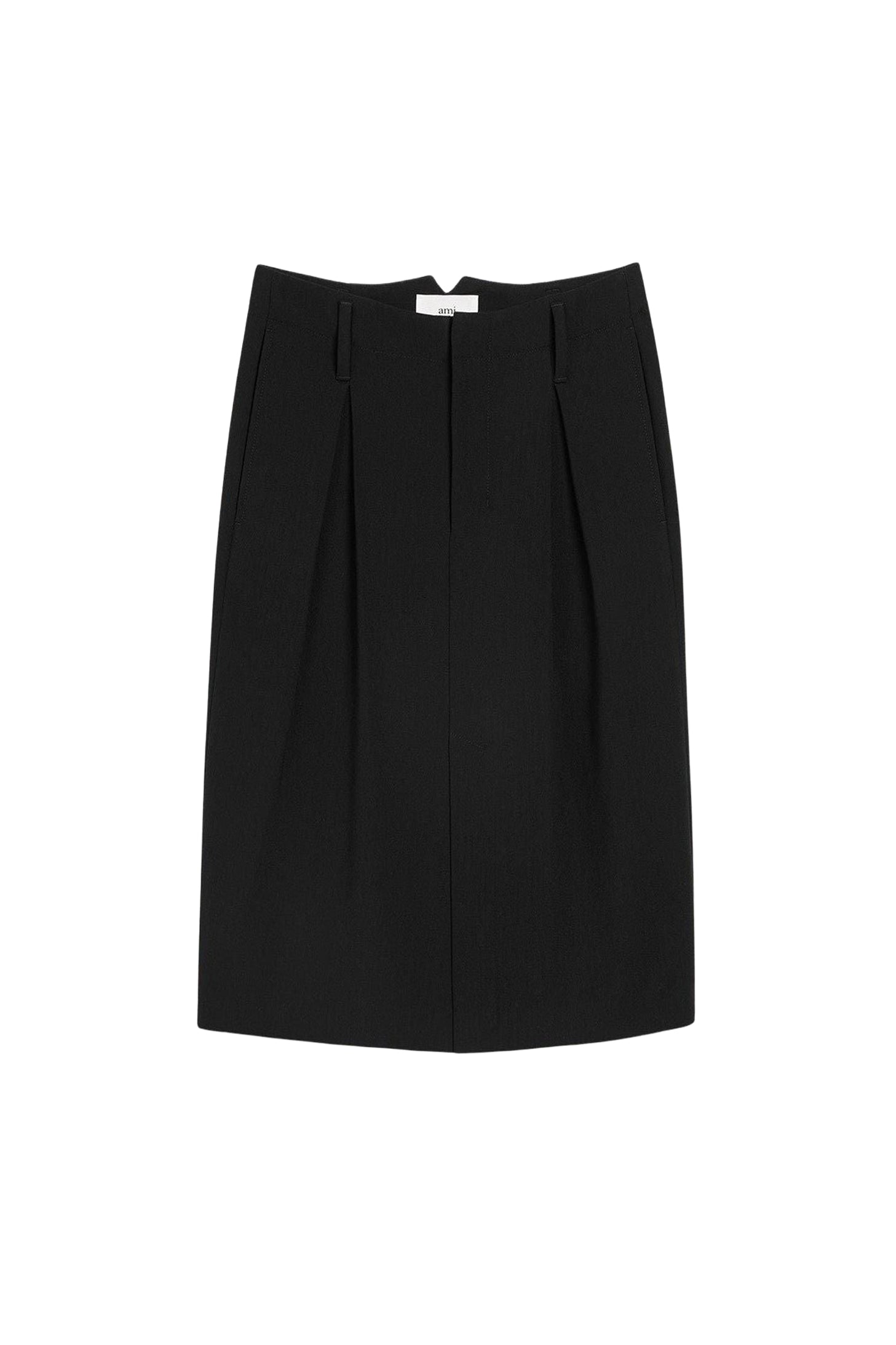 Jupe crayon en laine - Black