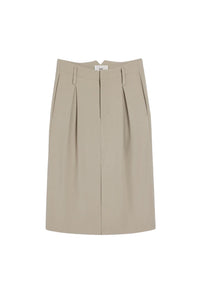 Jupe crayon en laine - Light Taupe