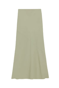 Jupe longue avec découpe en biais - Sage