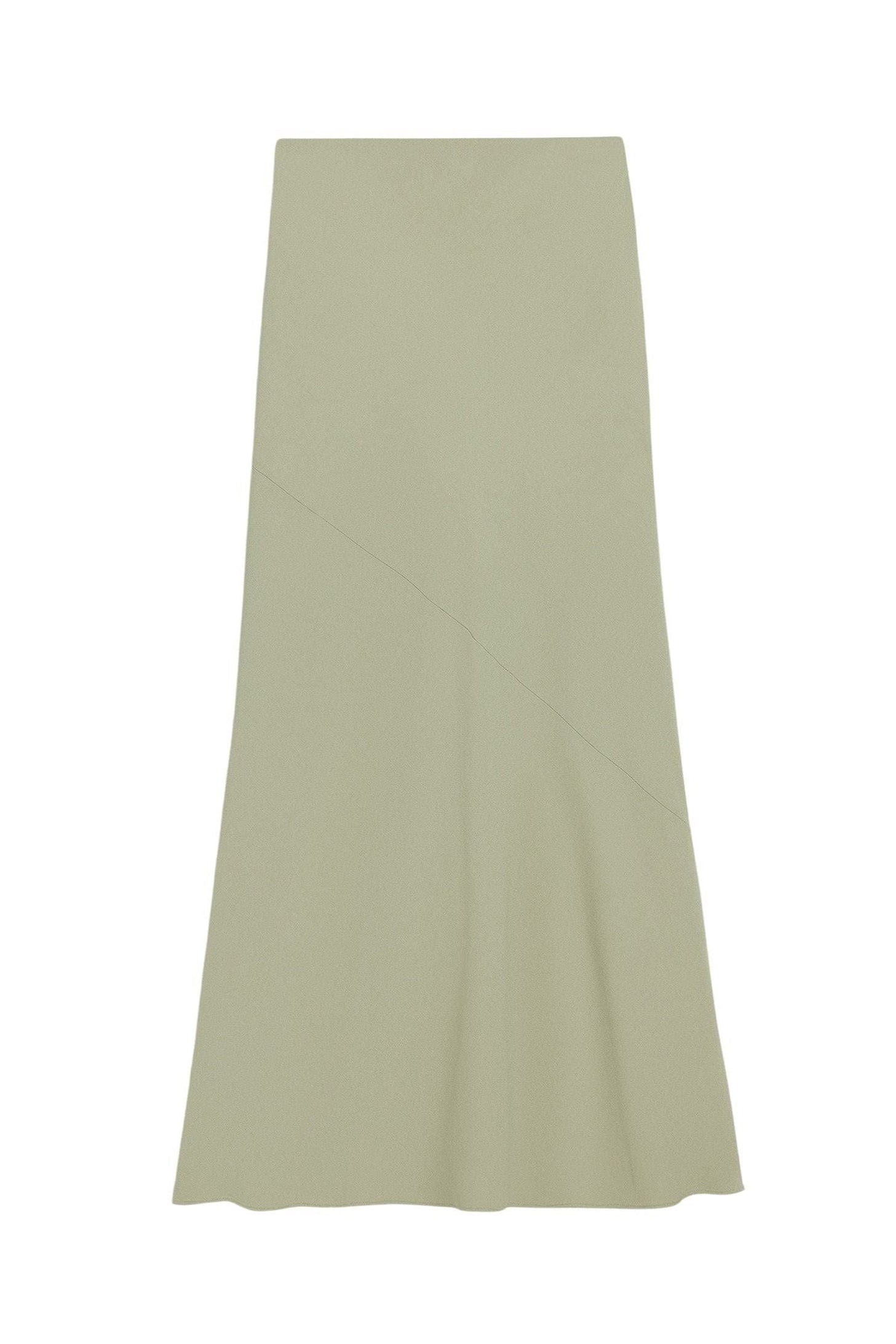 Jupe longue avec découpe en biais - Sage