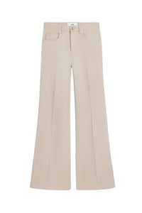 Pantalon flare à taille haute - Light Beige
