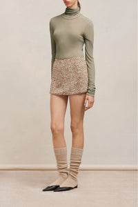 T-shirt col roulé ajusté - Clay