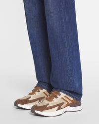 ZZNO STOCK MIXTE BEIGE/MARRON CLAIR SNEAKERS JLA