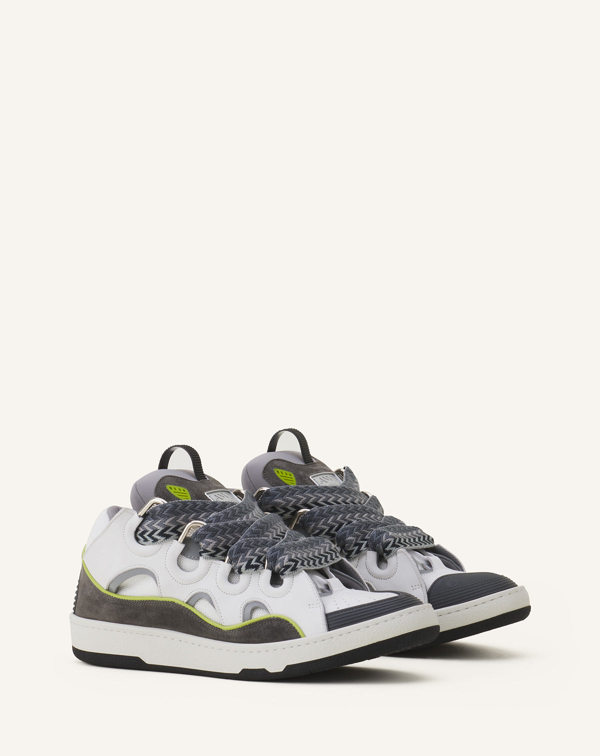 Curb sneakers bicolore - Blanc & gris
