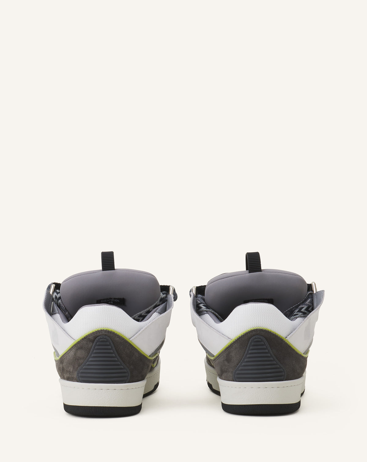 Curb sneakers bicolore - Blanc & gris