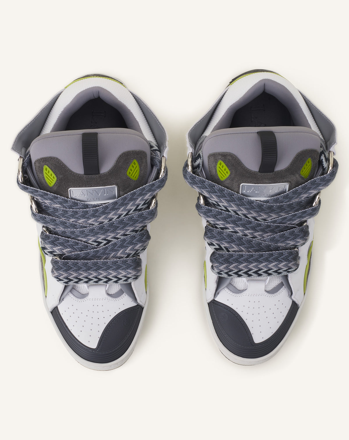 Curb sneakers bicolore - Blanc & gris