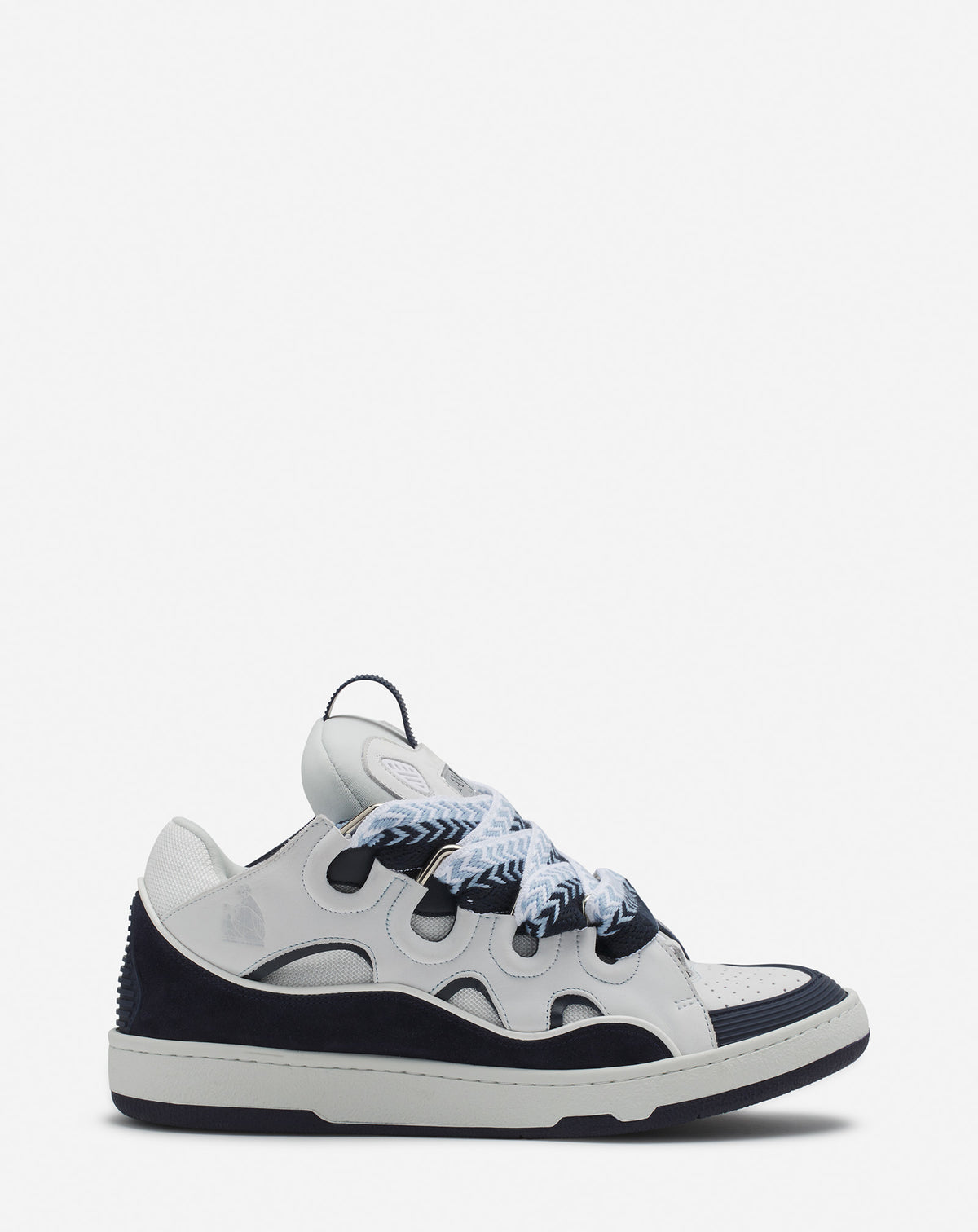 Curb sneakers bicolore - Blanc & bleu marine