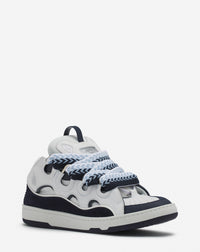 Curb sneakers bicolore - Blanc & bleu marine
